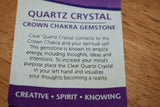 Quartz Crystal Chakra Pendant