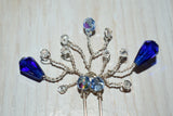 Crystal, sparkly bridal style hair pin.