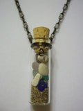 Beach treasure glass vial necklace - Seahawk Jewellery & Whatnot