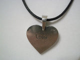 Pewter heart pendant necklace - Seahawk Jewellery & Whatnot