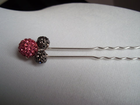 Sparkle bead bridal style hair pin