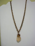 Rare Peach Sea Glass Drop - Seahawk Jewellery & Whatnot
