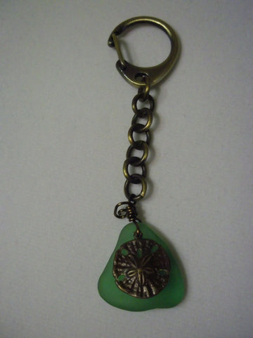 Sand dollar keychain  / clasp pull - Seahawk Jewellery & Whatnot